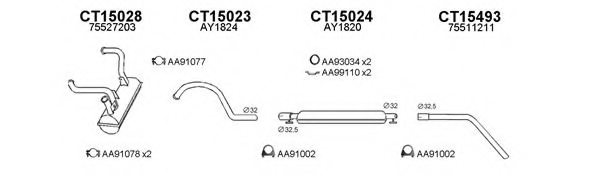 VENEPORTE 150263 Exhaust System